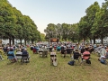 Festwiese bei Fronaeckerschule, Liederkranz Ehningen gibt grosses Chorkonzert zur Eroeffnung von Kultur in Freien, Ehningen, 07.08.2020, Foto: EIBNER/DROFITSCH