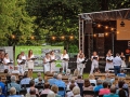 Festwiese bei Fronaeckerschule, Liederkranz Ehningen gibt grosses Chorkonzert zur Eroeffnung von Kultur in Freien, Ehningen, 07.08.2020, Foto: EIBNER/DROFITSCH